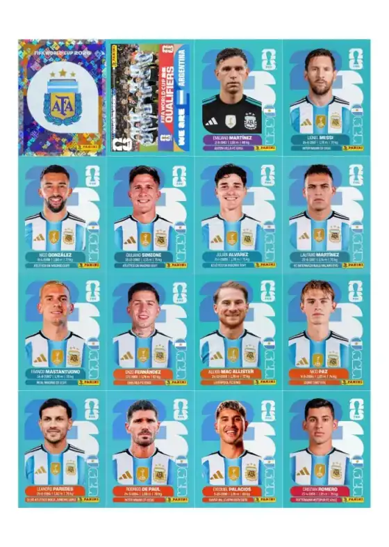 Figurinhas Argentina