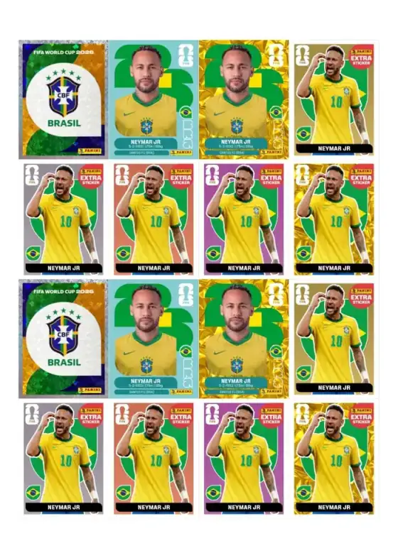 Figurinhas Especiais do Neymar